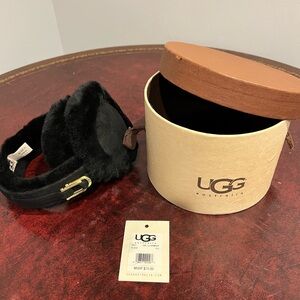 UGG Black Shearling Earmuffs